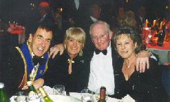 Jim Marshall, the 'Marshal Stack' man with Dec, Sandy and his lady, Pauline